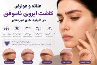 علائم و عوارض کاشت ابروی ناموفق در کلینیک‌ های غیرمعتبر