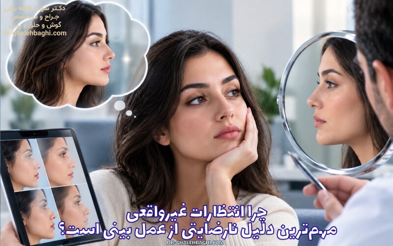 چرا انتظارات غیرواقعی مهم‌ترین دلیل نارضایتی از عمل بینی است؟