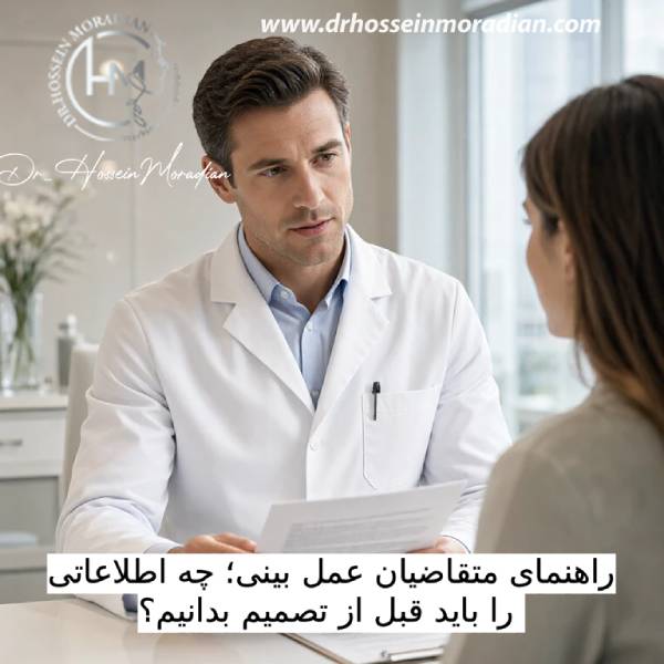 راهنمای متقاضیان عمل بینی؛ چه اطلاعاتی را باید قبل از تصمیم بدانیم؟ راهنمای متقاضیان عمل بینی؛ چه اطلاعاتی را باید قبل از تصمیم بدانیم؟